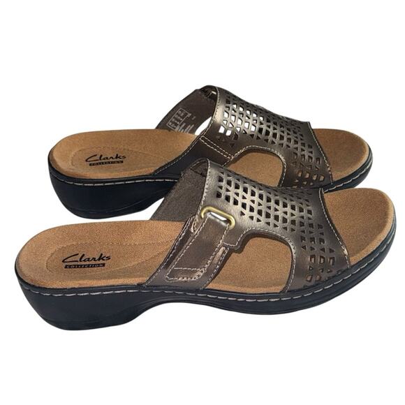 Clarks HAYLA SAMOA Women's Slide Sandals NEW Size 8 - Picture 1 of 10